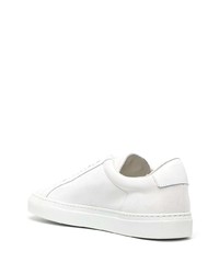 weiße Leder niedrige Sneakers von Common Projects