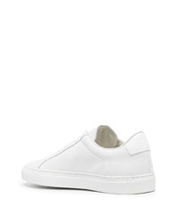 weiße Leder niedrige Sneakers von Common Projects