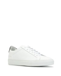 weiße Leder niedrige Sneakers von Common Projects