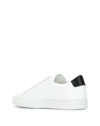 weiße Leder niedrige Sneakers von Common Projects