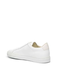 weiße Leder niedrige Sneakers von Common Projects