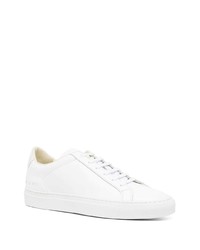 weiße Leder niedrige Sneakers von Common Projects