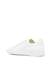 weiße Leder niedrige Sneakers von Common Projects