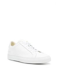 weiße Leder niedrige Sneakers von Common Projects