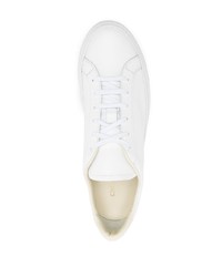 weiße Leder niedrige Sneakers von Common Projects