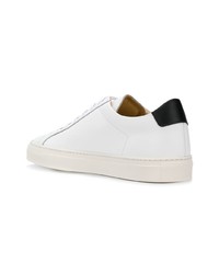 weiße Leder niedrige Sneakers von Common Projects