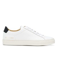 weiße Leder niedrige Sneakers von Common Projects