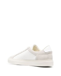 weiße Leder niedrige Sneakers von Common Projects