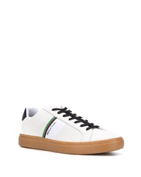 weiße Leder niedrige Sneakers von PS Paul Smith