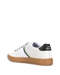 weiße Leder niedrige Sneakers von PS Paul Smith