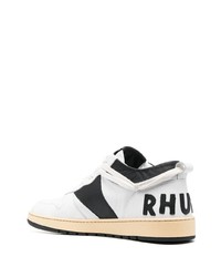 weiße Leder niedrige Sneakers von Rhude