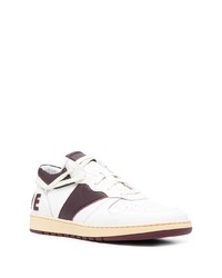 weiße Leder niedrige Sneakers von Rhude