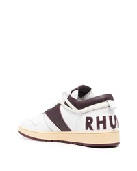 weiße Leder niedrige Sneakers von Rhude