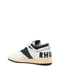 weiße Leder niedrige Sneakers von Rhude