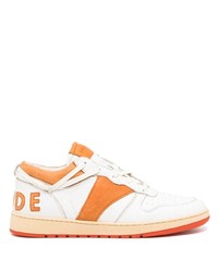 weiße Leder niedrige Sneakers von Rhude