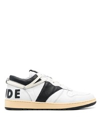 weiße Leder niedrige Sneakers von Rhude