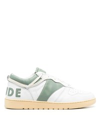 weiße Leder niedrige Sneakers von Rhude