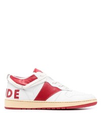 weiße Leder niedrige Sneakers von Rhude