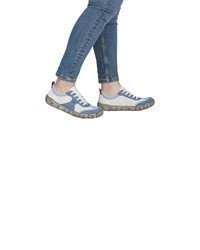 weiße Leder niedrige Sneakers von Rieker