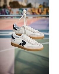 weiße Leder niedrige Sneakers von Rieker Sport