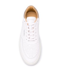 weiße Leder niedrige Sneakers von Filling Pieces