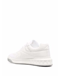 weiße Leder niedrige Sneakers von Valentino Garavani