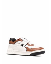 weiße Leder niedrige Sneakers von Valentino Garavani