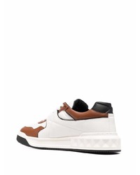 weiße Leder niedrige Sneakers von Valentino Garavani