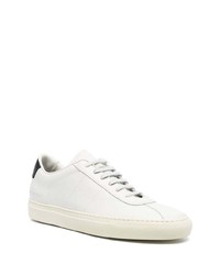 weiße Leder niedrige Sneakers von Common Projects