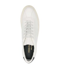 weiße Leder niedrige Sneakers von Common Projects