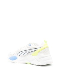 weiße Leder niedrige Sneakers von Puma