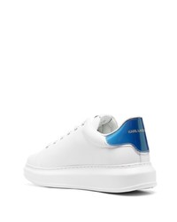 weiße Leder niedrige Sneakers von Karl Lagerfeld