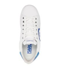 weiße Leder niedrige Sneakers von Karl Lagerfeld