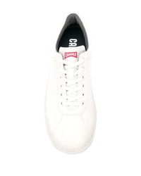 weiße Leder niedrige Sneakers von Camper