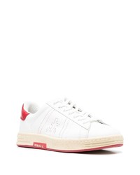 weiße Leder niedrige Sneakers von Premiata