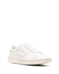 weiße Leder niedrige Sneakers von Diesel