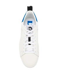 weiße Leder niedrige Sneakers von Diesel