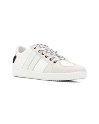 weiße Leder niedrige Sneakers von Diesel