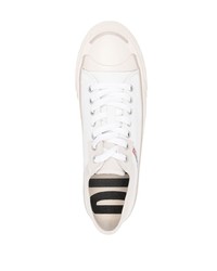 weiße Leder niedrige Sneakers von Diesel