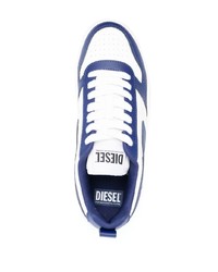 weiße Leder niedrige Sneakers von Diesel