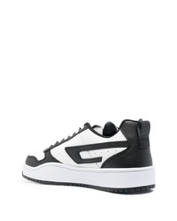 weiße Leder niedrige Sneakers von Diesel