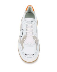 weiße Leder niedrige Sneakers von Philippe Model Paris