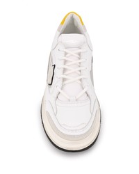 weiße Leder niedrige Sneakers von Philippe Model Paris