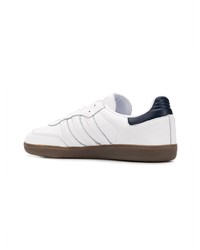 weiße Leder niedrige Sneakers von adidas