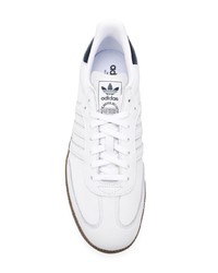 weiße Leder niedrige Sneakers von adidas