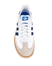 weiße Leder niedrige Sneakers von adidas