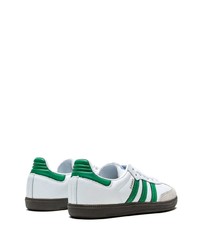 weiße Leder niedrige Sneakers von adidas