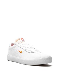 weiße Leder niedrige Sneakers von Nike