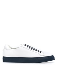 weiße Leder niedrige Sneakers von Scarosso