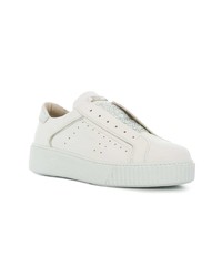 weiße Leder niedrige Sneakers von Tosca Blu